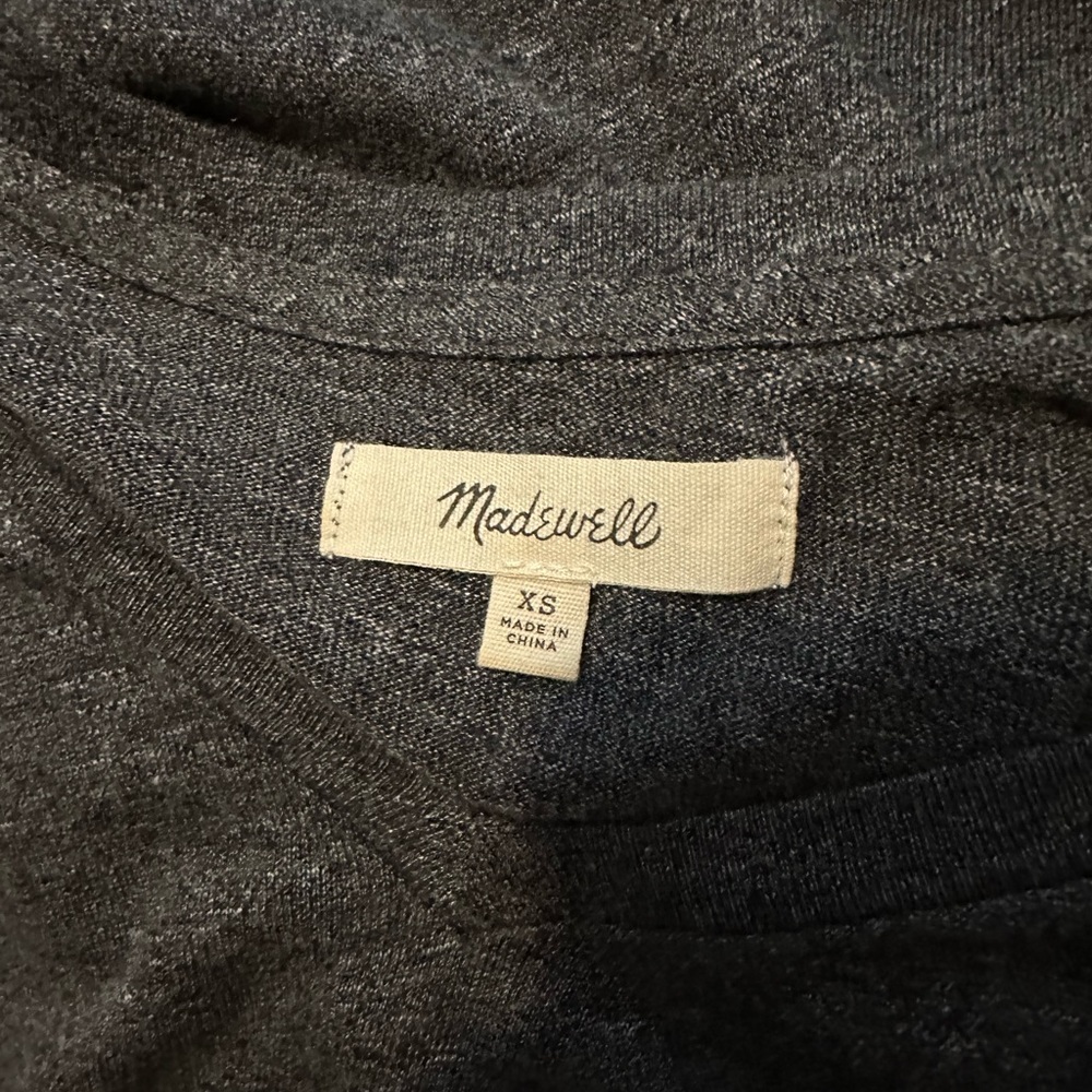 Madewell Grey Horizon Midi Dress Size XS - Picture 3 of 5